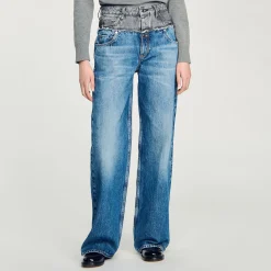 Femme SANDRO Jean Double Ceinture