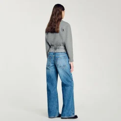 Femme SANDRO Jean Double Ceinture