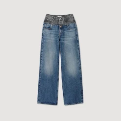Femme SANDRO Jean Double Ceinture