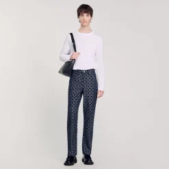 Homme SANDRO Jean Droit Square Cross