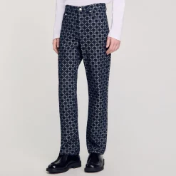 Homme SANDRO Jean Droit Square Cross
