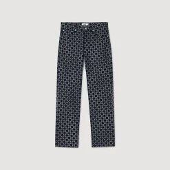 Homme SANDRO Jean Droit Square Cross