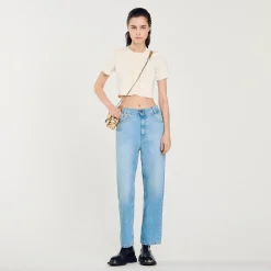 Femme SANDRO Jean Droit Taille Basse