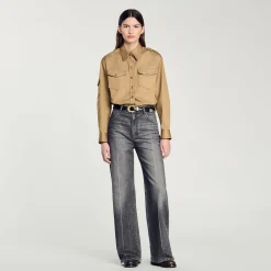 Femme SANDRO Jean Droit Taille Basse