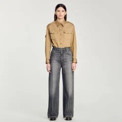 Femme SANDRO Jean Droit Taille Basse