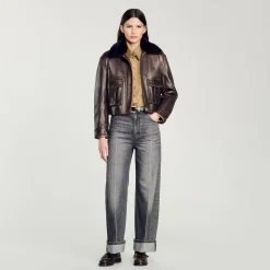 Femme SANDRO Jean Droit Taille Basse