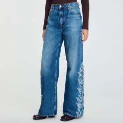Femme SANDRO Jean Flare Flammes