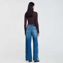 Femme SANDRO Jean Flare Flammes