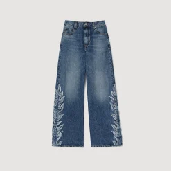 Femme SANDRO Jean Flare Flammes
