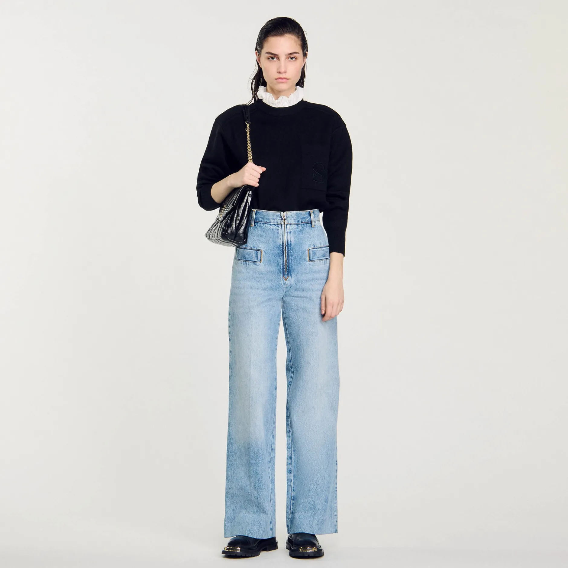 Femme SANDRO Jean Large