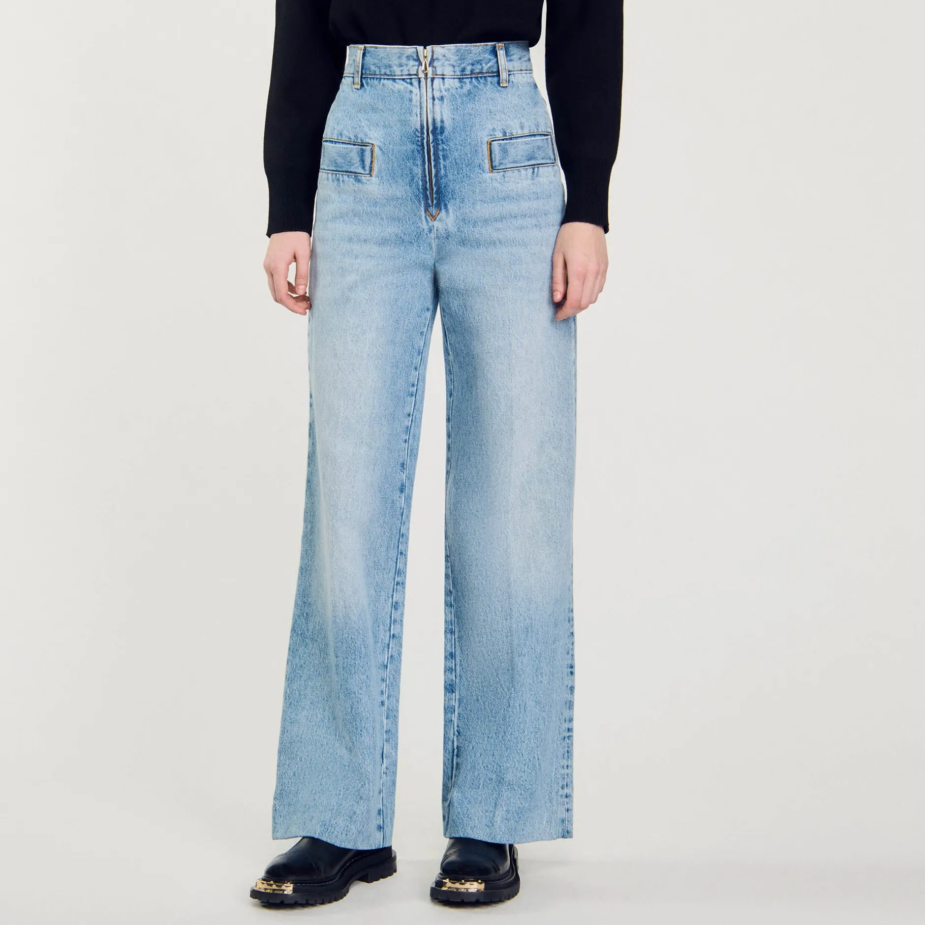 Femme SANDRO Jean Large