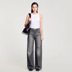 Femme SANDRO Jean Large