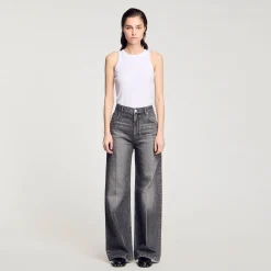 Femme SANDRO Jean Large