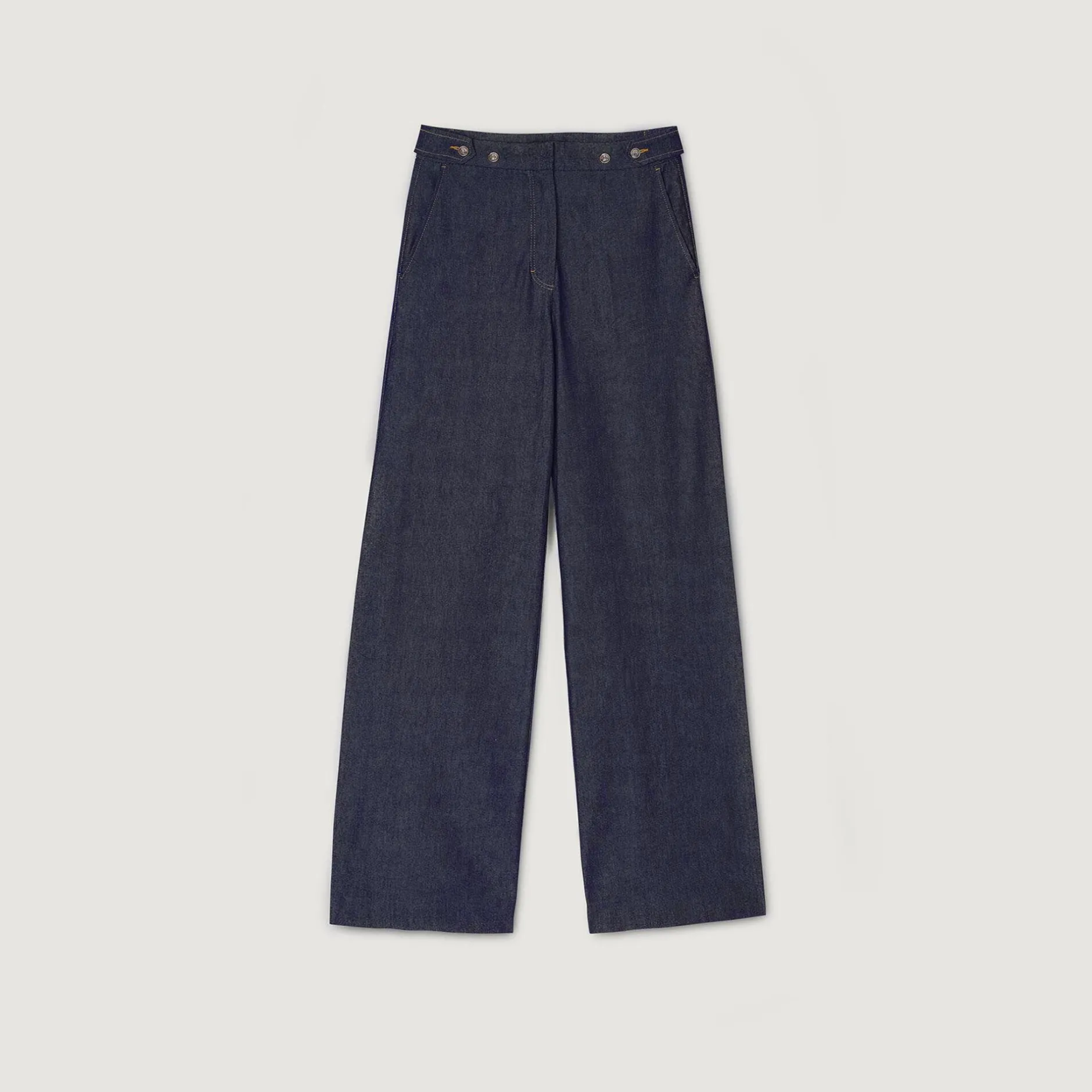 Femme SANDRO Jean Large Brut
