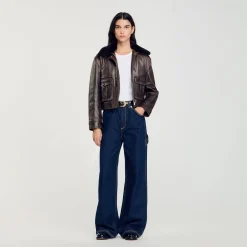 Femme SANDRO Jean Large Flare