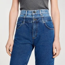 Femme SANDRO Jean Mom Double Ceinture