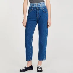 Femme SANDRO Jean Mom Double Ceinture