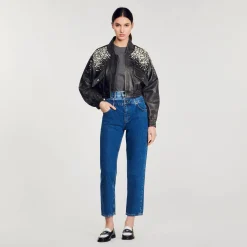 Femme SANDRO Jean Mom Double Ceinture