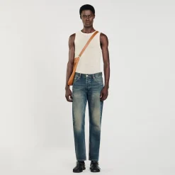 Homme SANDRO Jean Regular Délavé