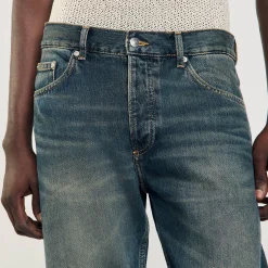 Homme SANDRO Jean Regular Délavé