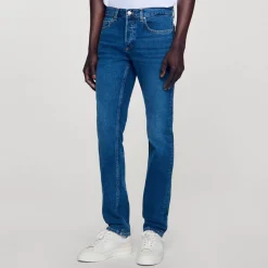 Homme SANDRO Jean Slim Avec Délavage Waterless