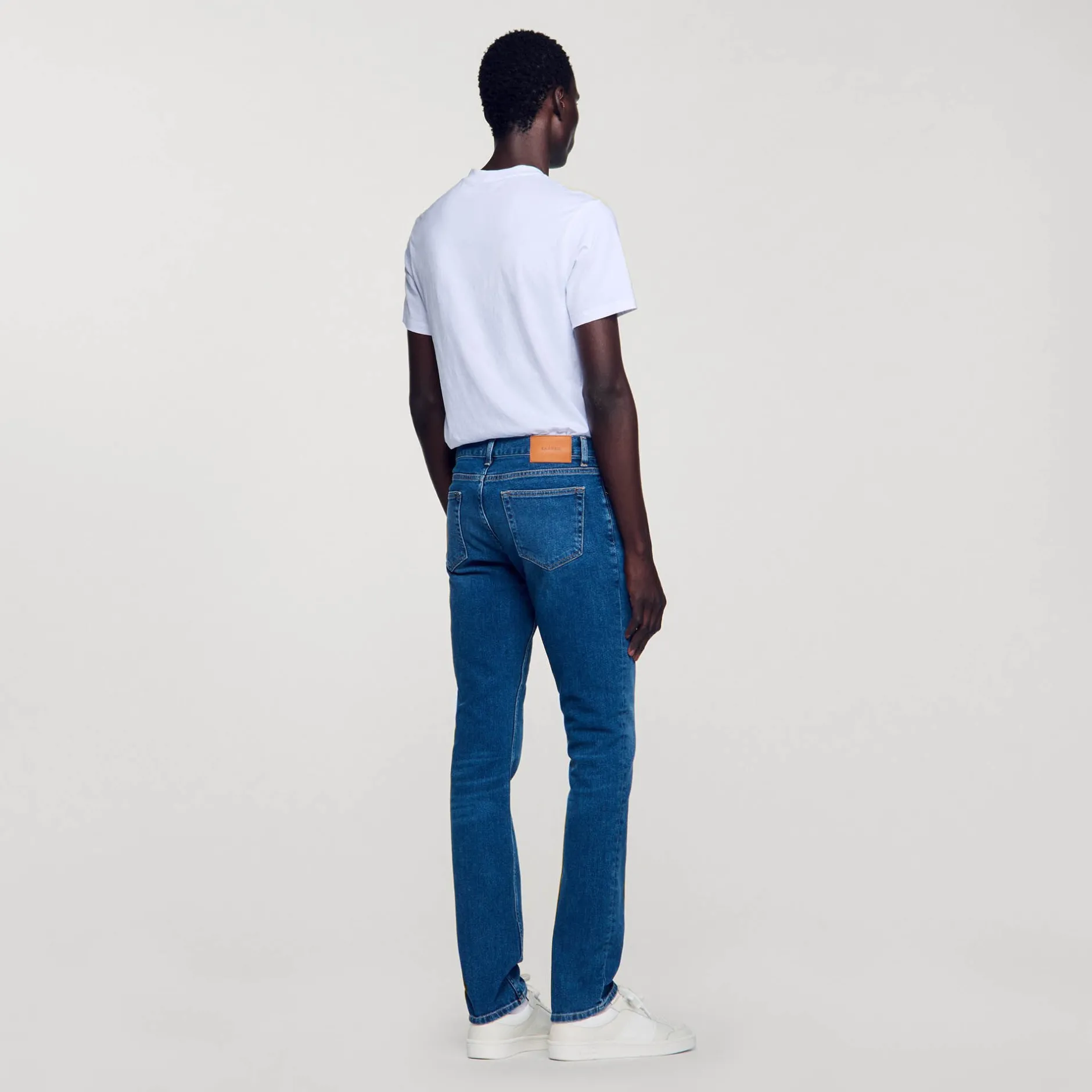 Homme SANDRO Jean Slim Avec Délavage Waterless