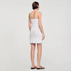 Femme SANDRO Jupe Courte En Crochet