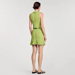 Femme SANDRO Jupe Courte En Maille