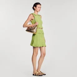 Femme SANDRO Jupe Courte En Maille