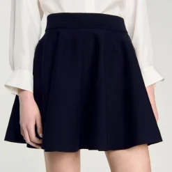 Femme SANDRO Jupe Courte En Maille
