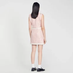 Femme SANDRO Jupe Courte En Tweed