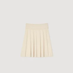 Femme SANDRO Jupe En Maille Pointelle