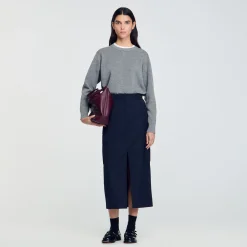 Femme SANDRO Jupe Longue Cargo