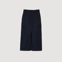 Femme SANDRO Jupe Longue Cargo