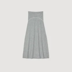 Femme SANDRO Jupe Longue En Laine