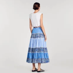 Femme SANDRO Jupe Longue Patchworks