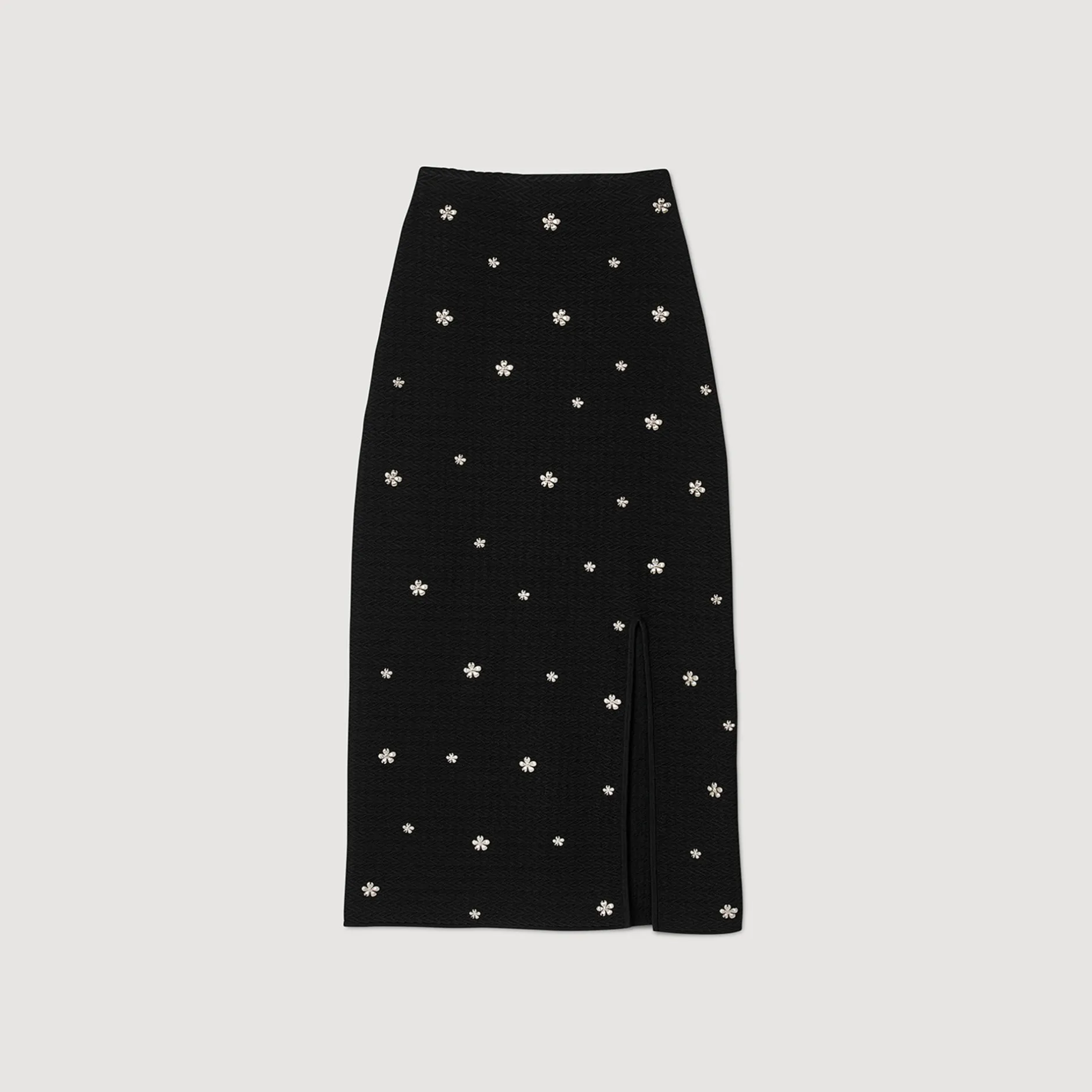 Femme SANDRO Jupe Midi En Maille