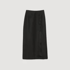 Femme SANDRO Jupe Midi Fendue