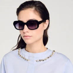 Femme SANDRO Lunettes De Soleil Carrées
