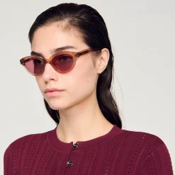 Femme SANDRO Lunettes De Soleil Cat Eyes