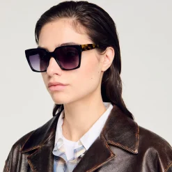 Femme SANDRO Lunettes De Soleil Larges