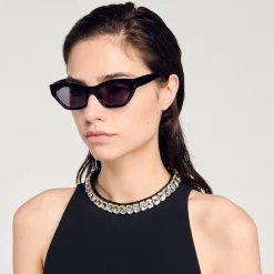 Femme SANDRO Lunettes De Soleil Ovales