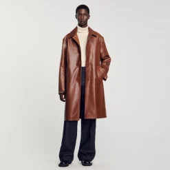 Homme SANDRO Mac En Cuir