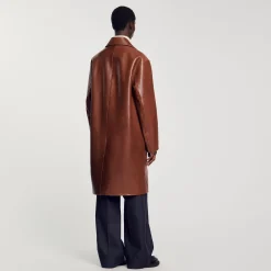 Homme SANDRO Mac En Cuir