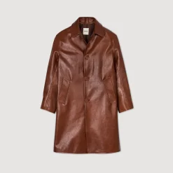 Homme SANDRO Mac En Cuir