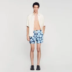 Homme SANDRO Maillot De Bain Imprimé Fleurs