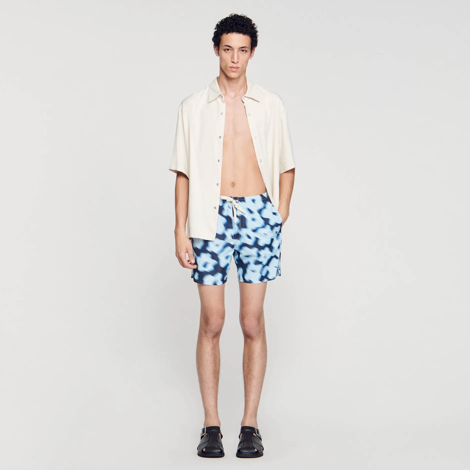 Homme SANDRO Maillot De Bain Imprimé Fleurs