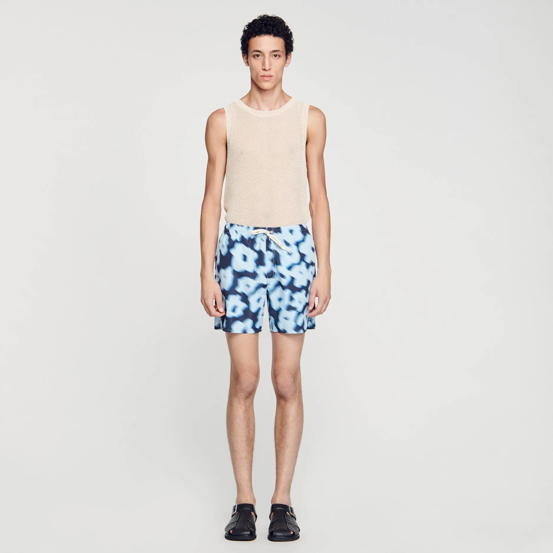 Homme SANDRO Maillot De Bain Imprimé Fleurs