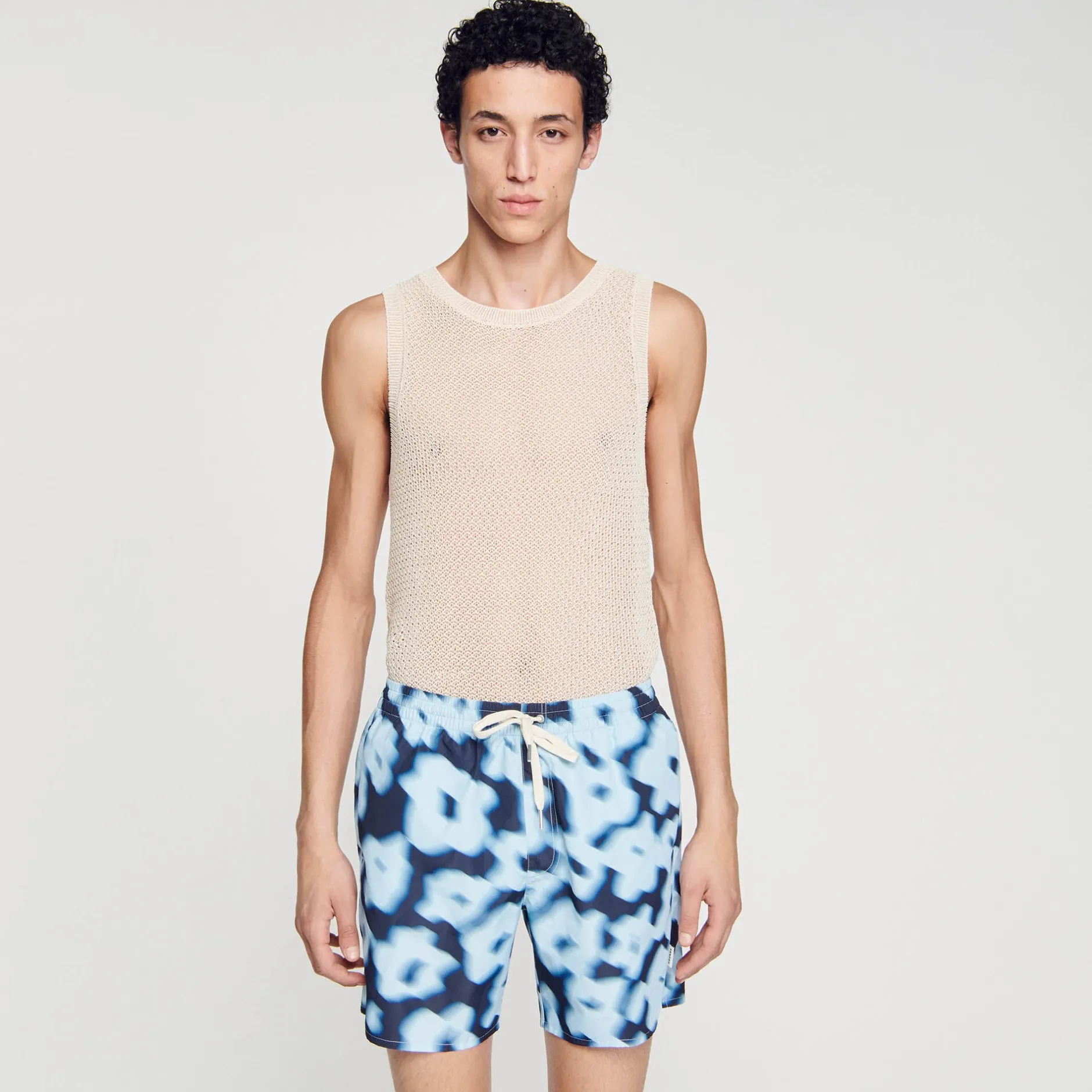 Homme SANDRO Maillot De Bain Imprimé Fleurs