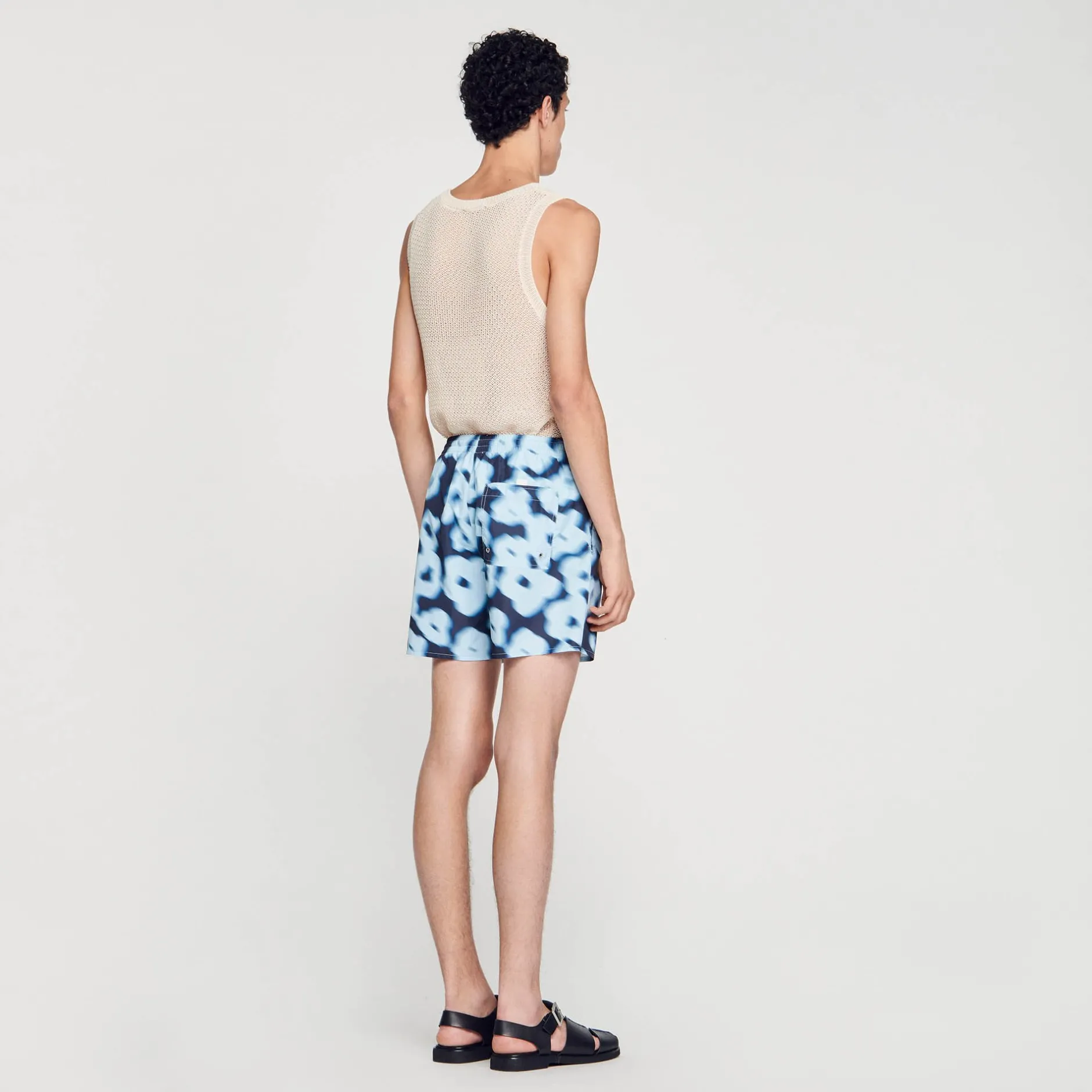 Homme SANDRO Maillot De Bain Imprimé Fleurs